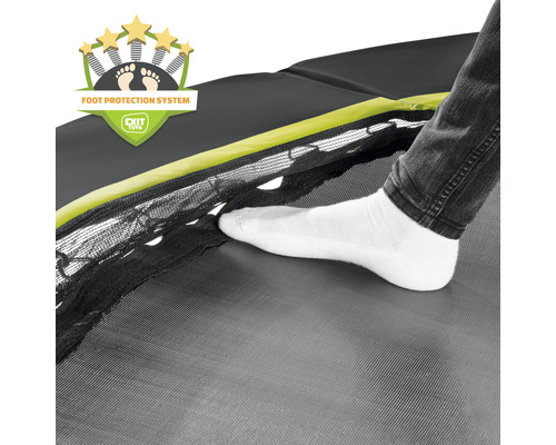 EXIT Silhouette Trampoline met Veiligheidsnet 254 x 153 cm Zwart