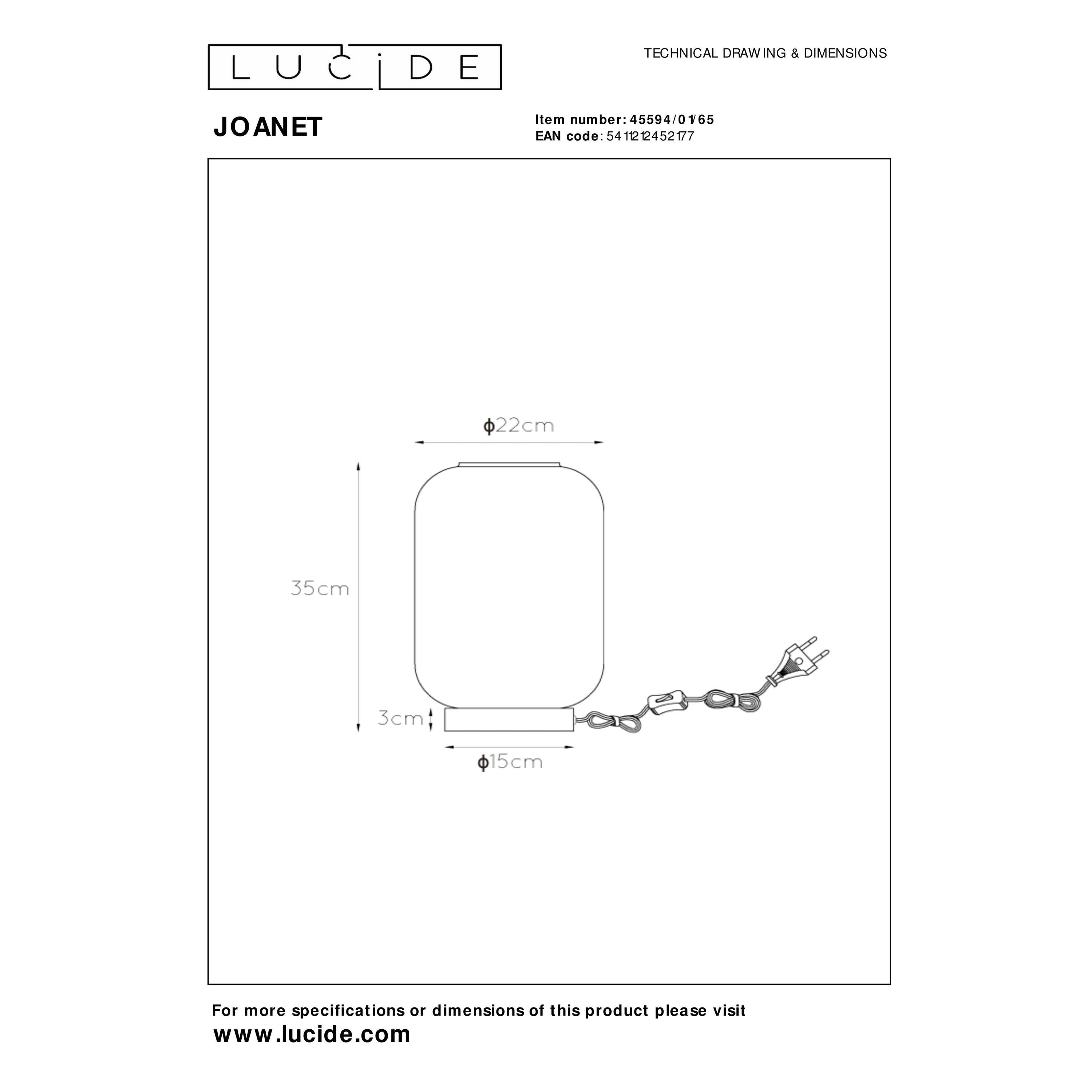 Lucide JOANET Tafellamp