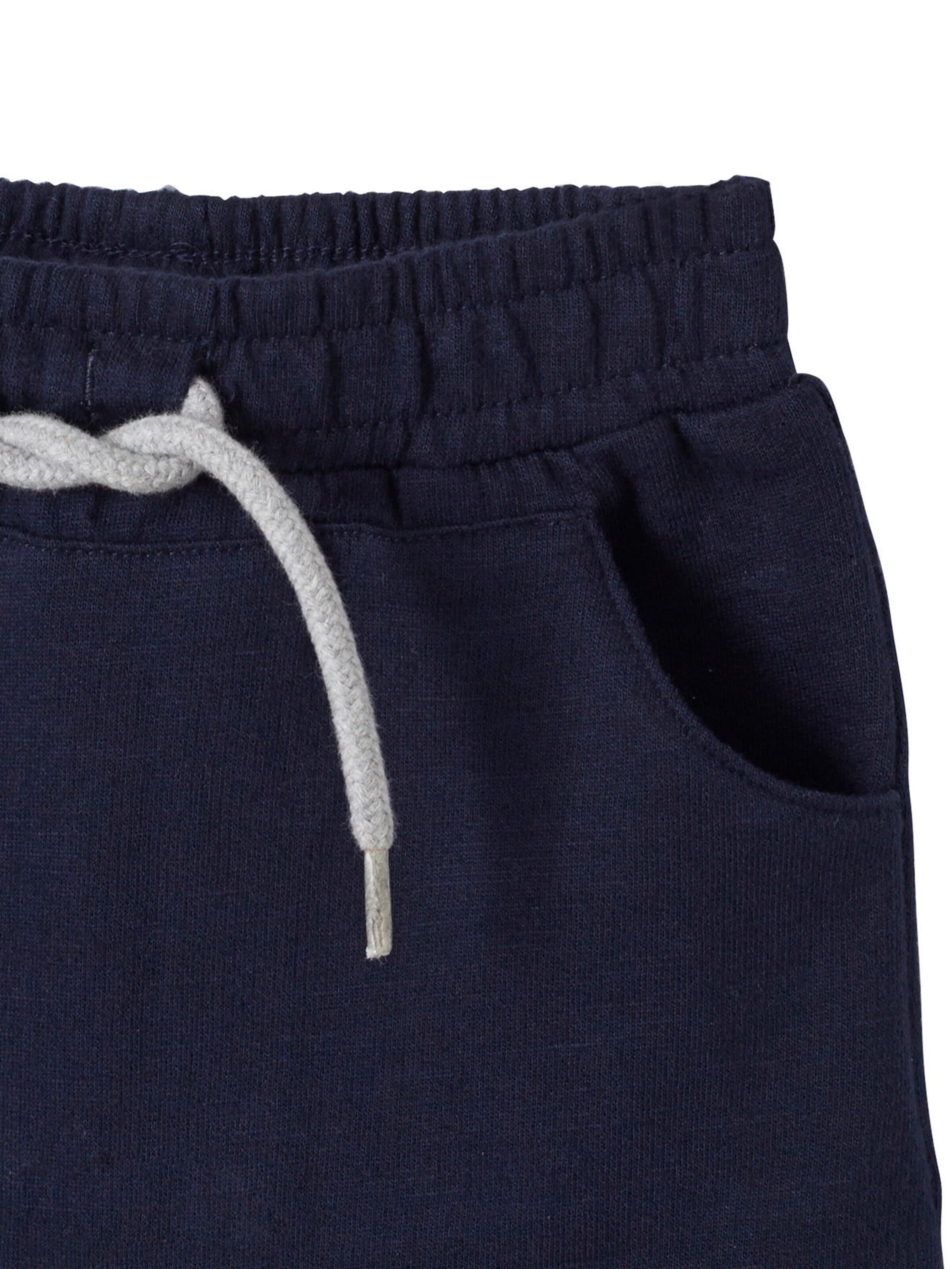 Vertbaudet Jungen Baby Sweat-Bermudas dunkelblau