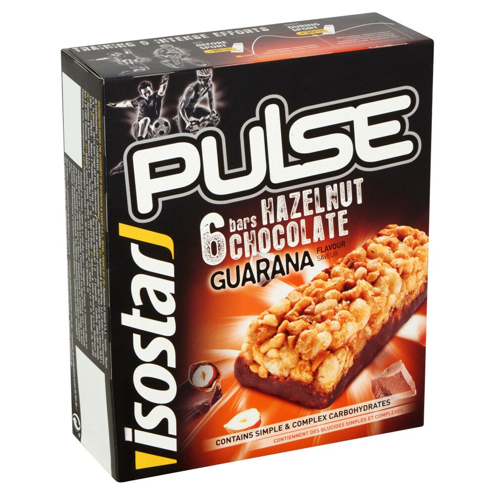 3x Isostar Sportreep Pulse Hazelnoot138 gr