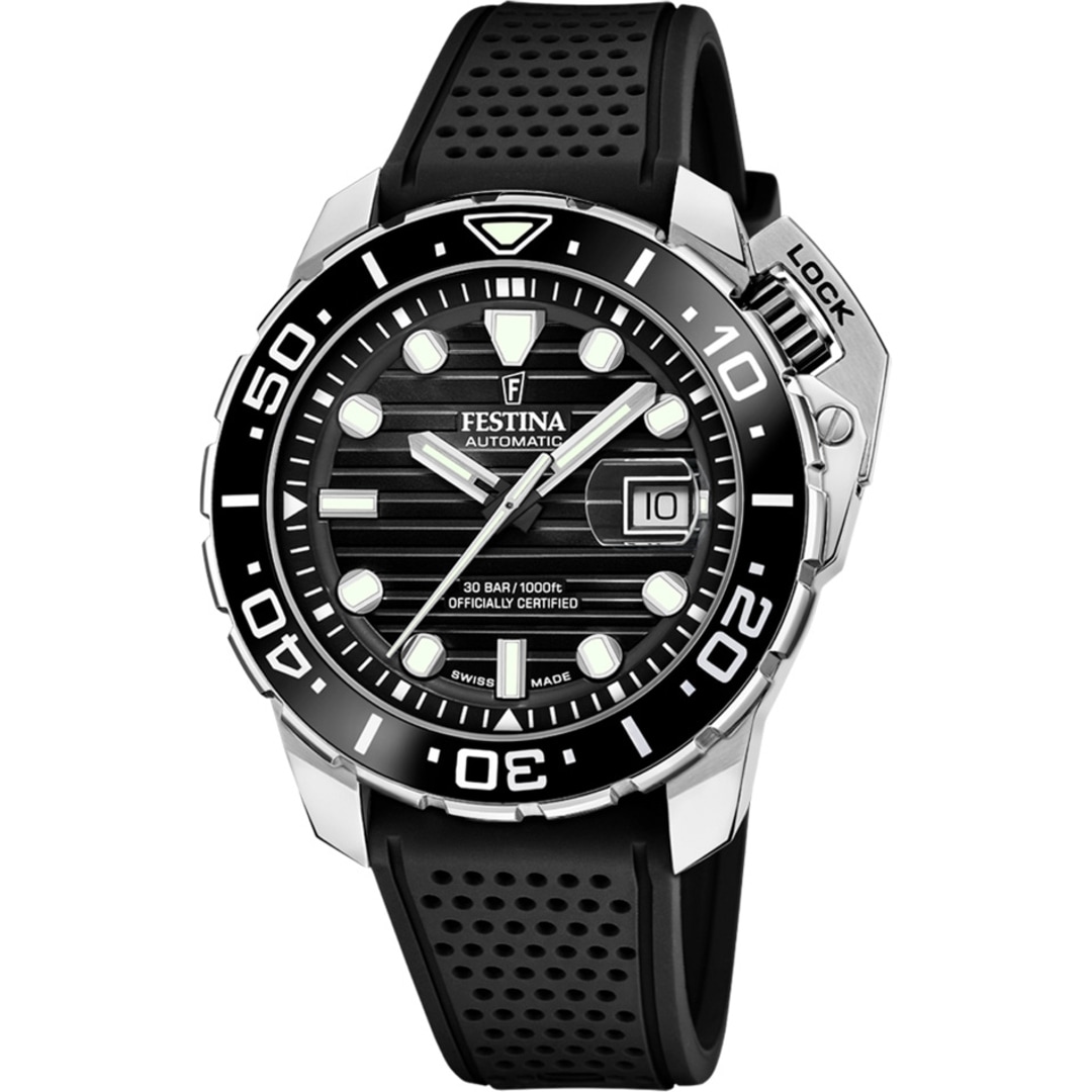 Festina Swiss Diver COSC Schwarz