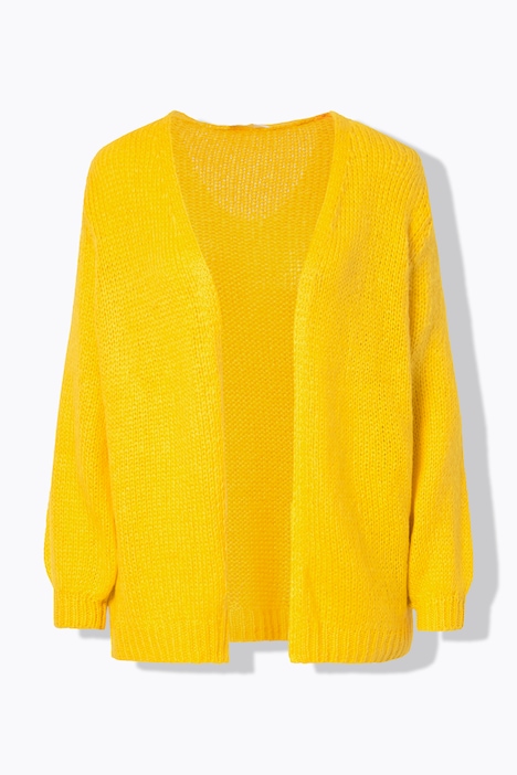 Strickjacke, Straight Fit, Ballonärmel