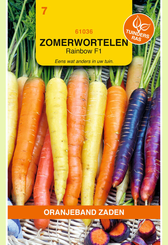 Oranjeband zaden Zomerwortelen Rainbow F1 - Groentezaden
