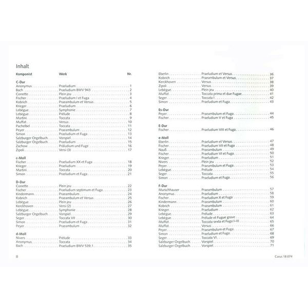 Carus Verlag Organo pleno