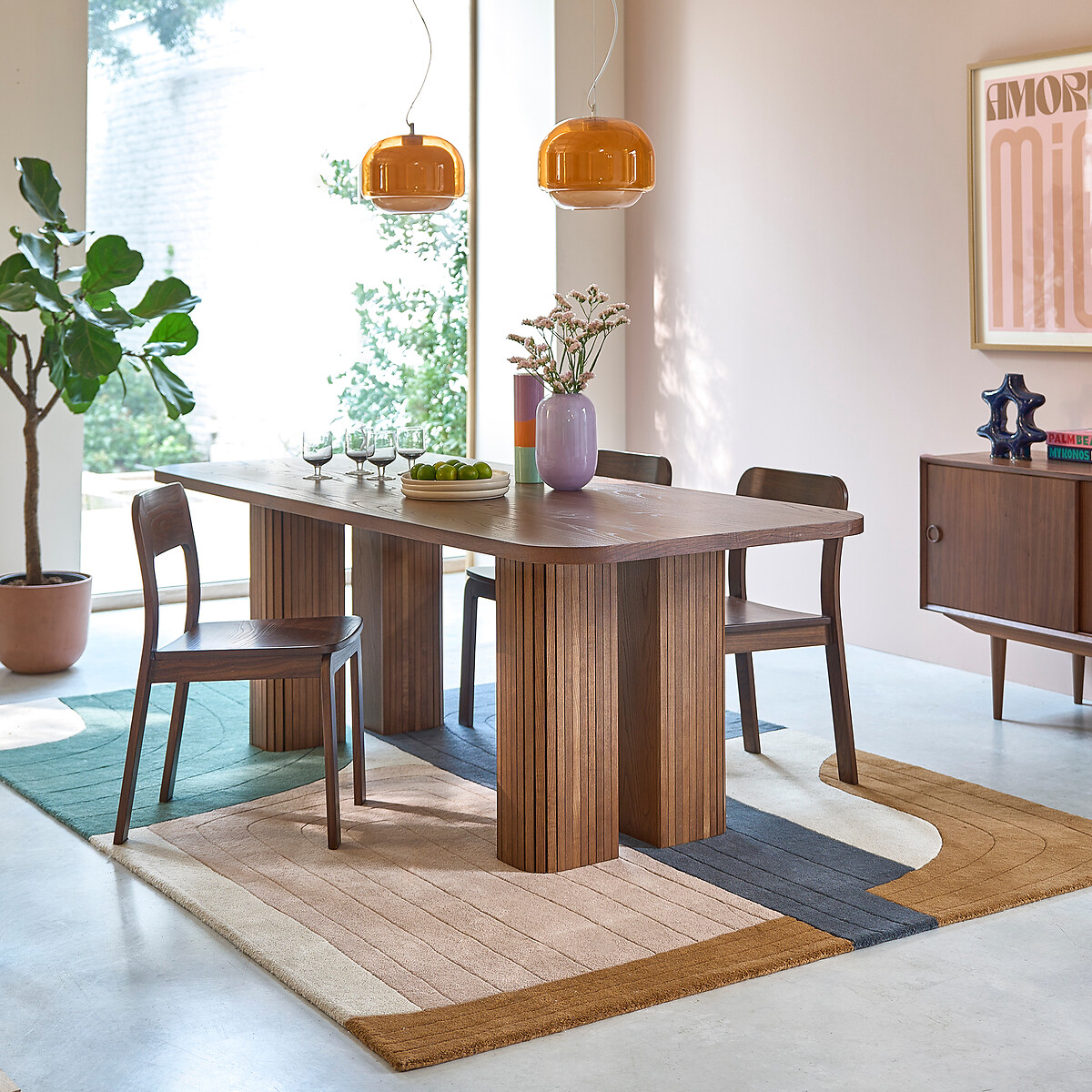 LA REDOUTE INTERIEURS<br>Tapete multicolor, lã, Milano