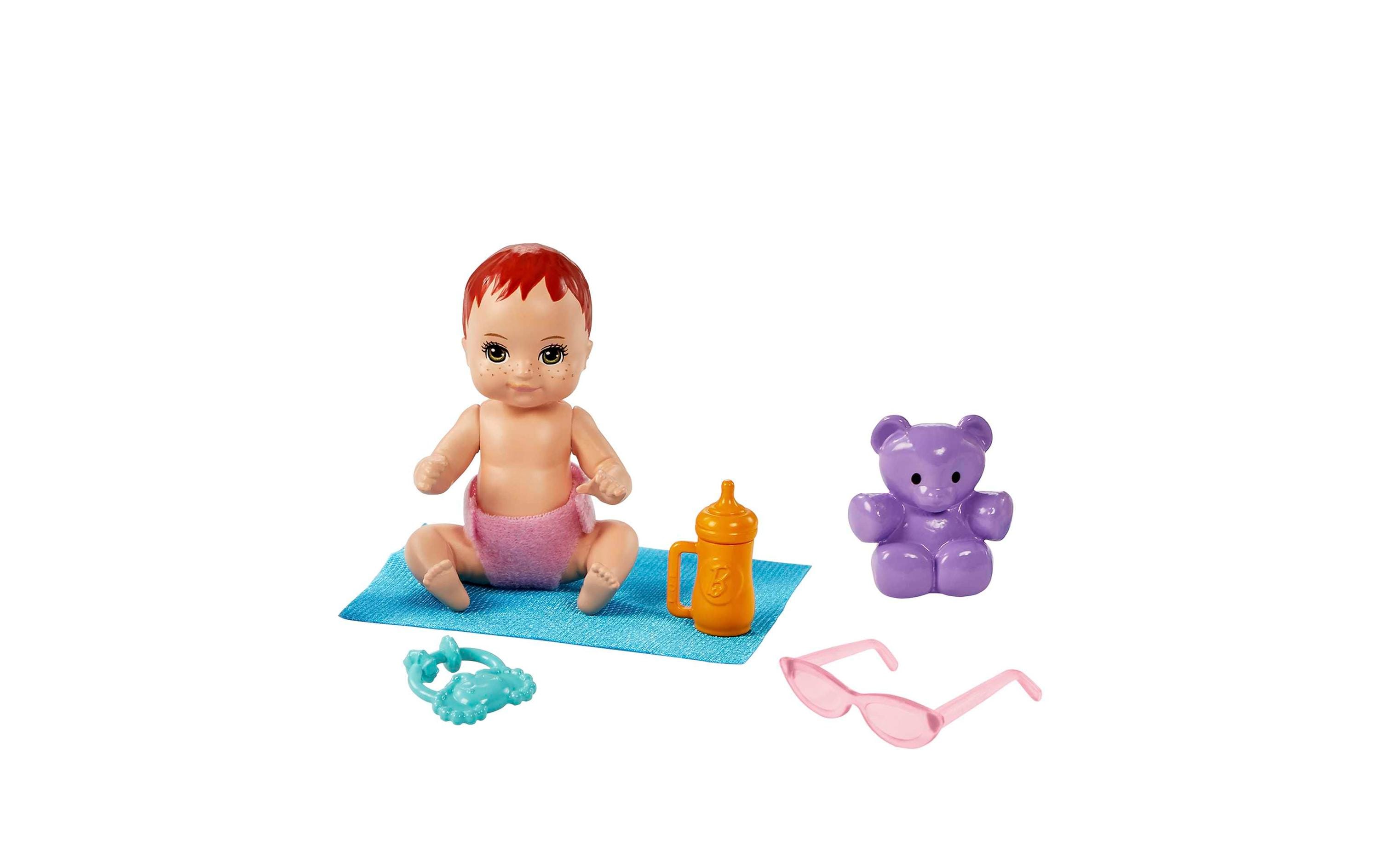 Spielset Skipper Babysitters Inc. PuppeSkipper-Set mit Kinderwagen, Baby und Zubehör