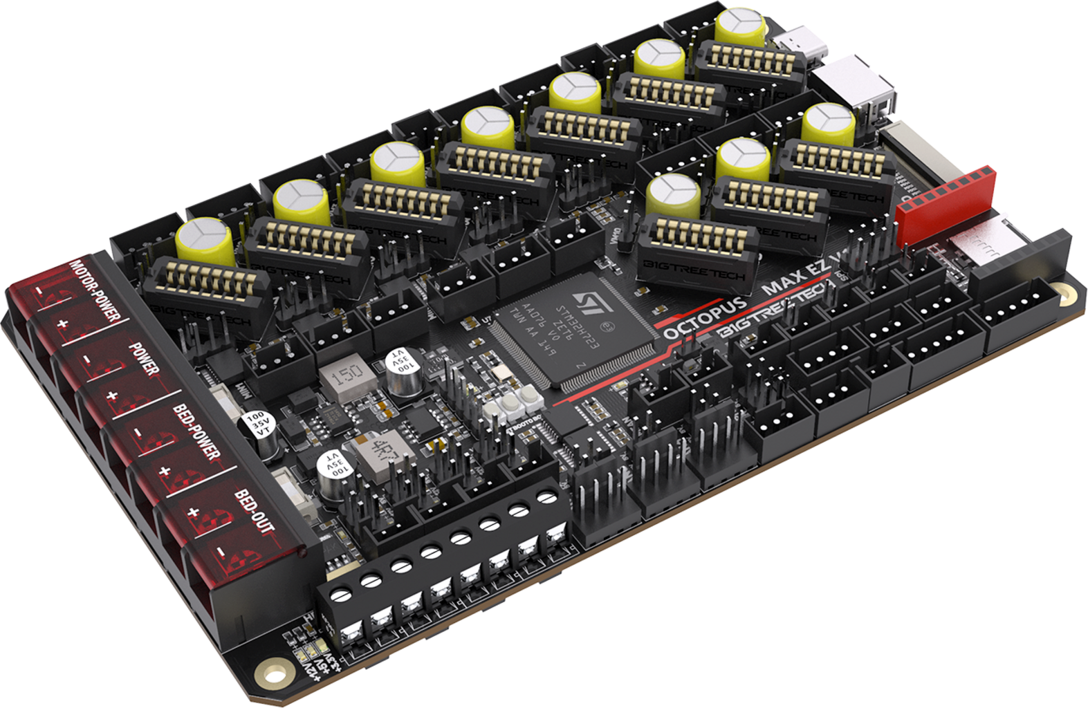 BIGTREETECH  Octopus Max EZ, V1.0    Vielseitige 32-Bit-Platine mit Marlin- und Klipper-Kompatibilität
