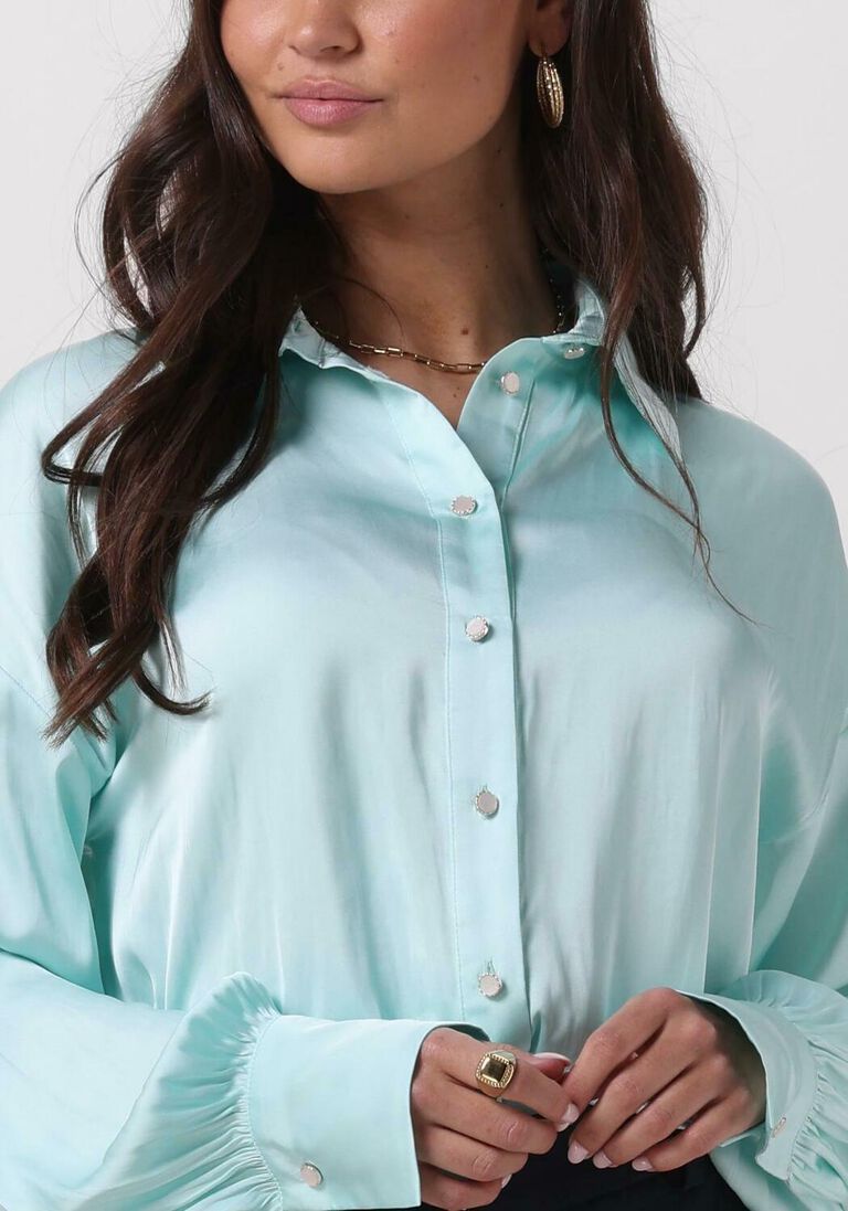 ACCESS mint access blouse satin effect shirt