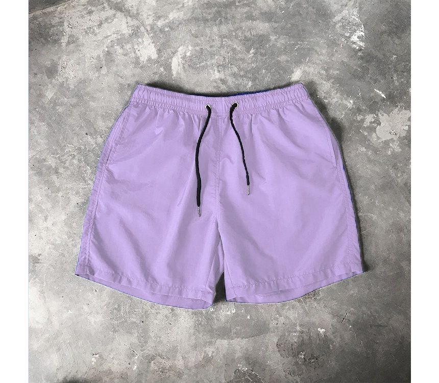 YIKES - Mid Rise Plain Drawstring Shorts