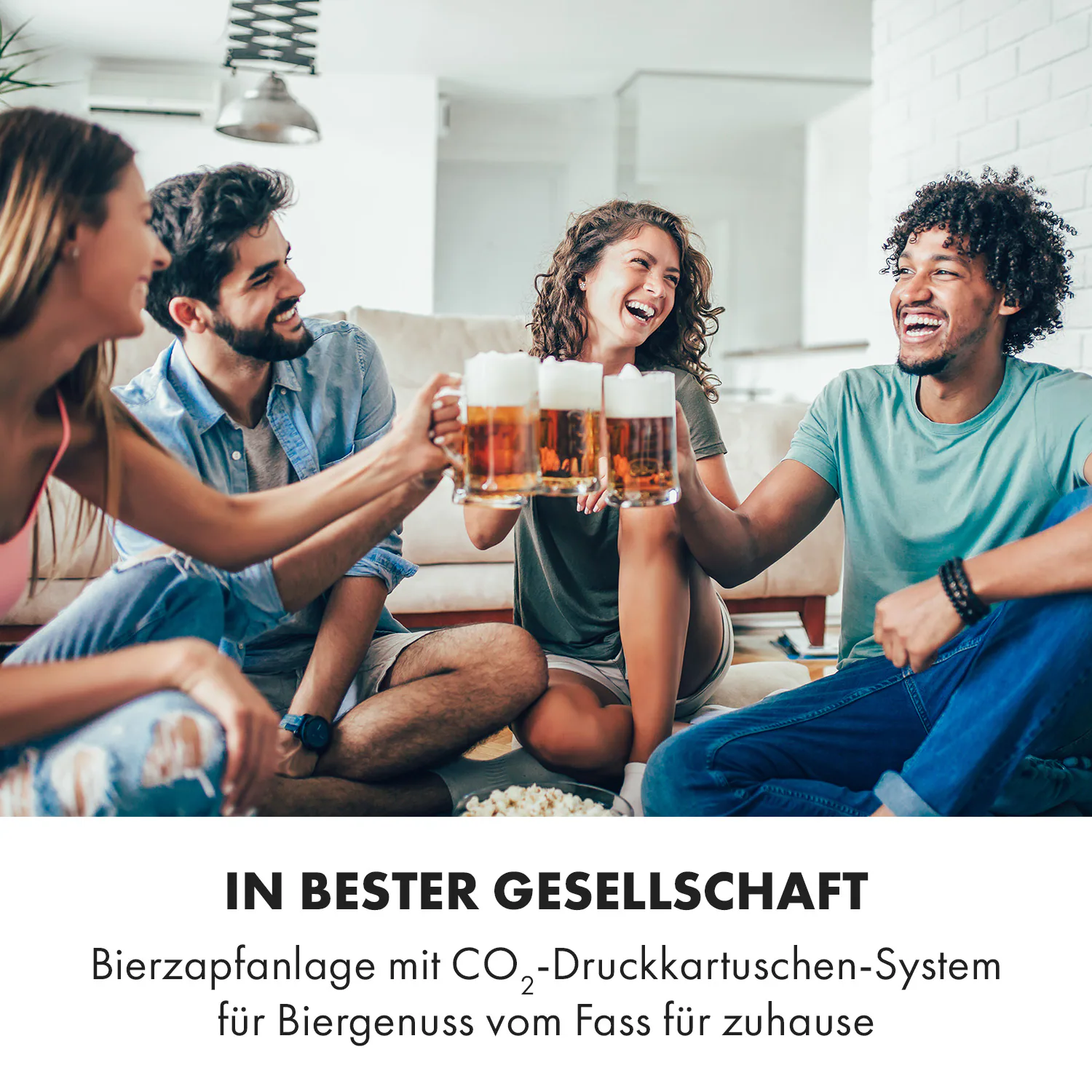 Beerkules Bierzapfanlage 5l Fässer Kompressor 120W Cooling: 4h
