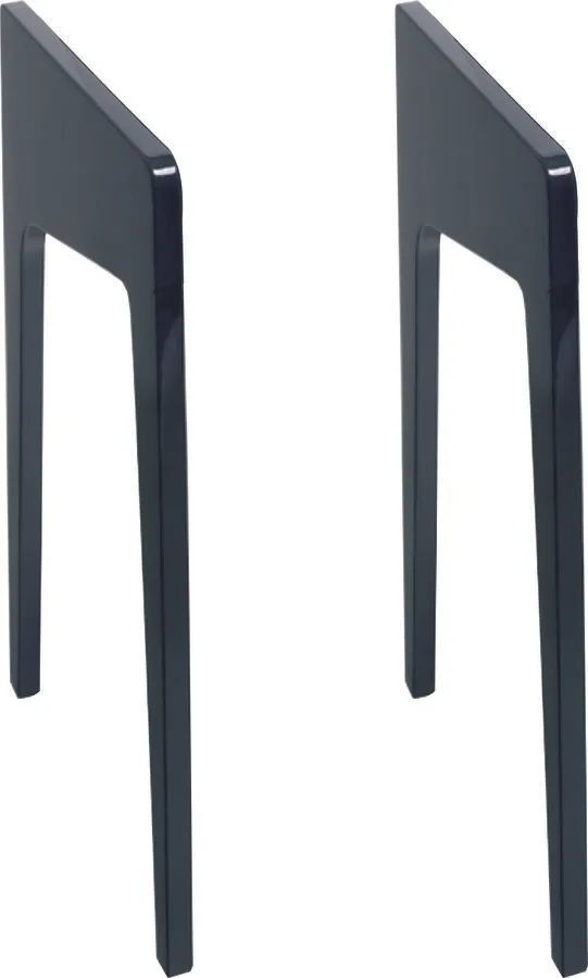 Pieds noirs laqués pour La Boîte Concept LD120 / LD130 (la paire) Pieds pour enceintes