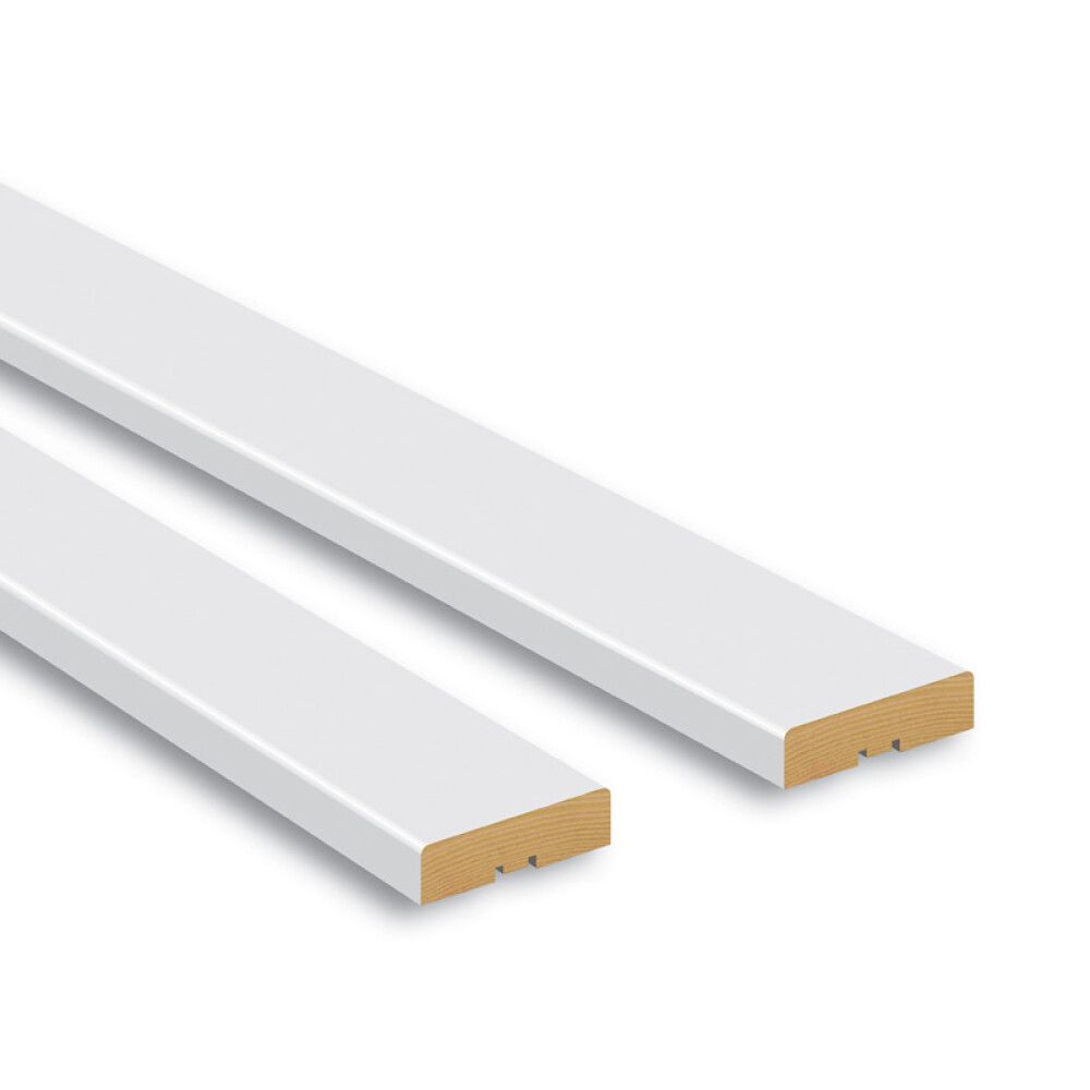 DEKKLIST 2-PK 12X42X2200MM HVIT
