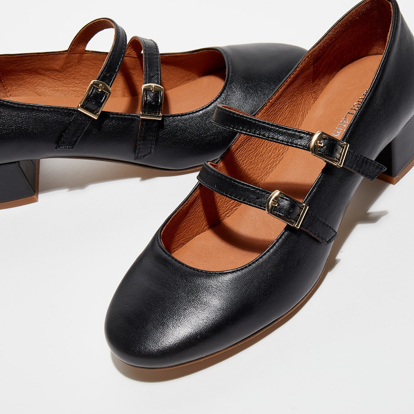 Quartier Latin Babies en Cuir Louise noires - Talon 4 cm
