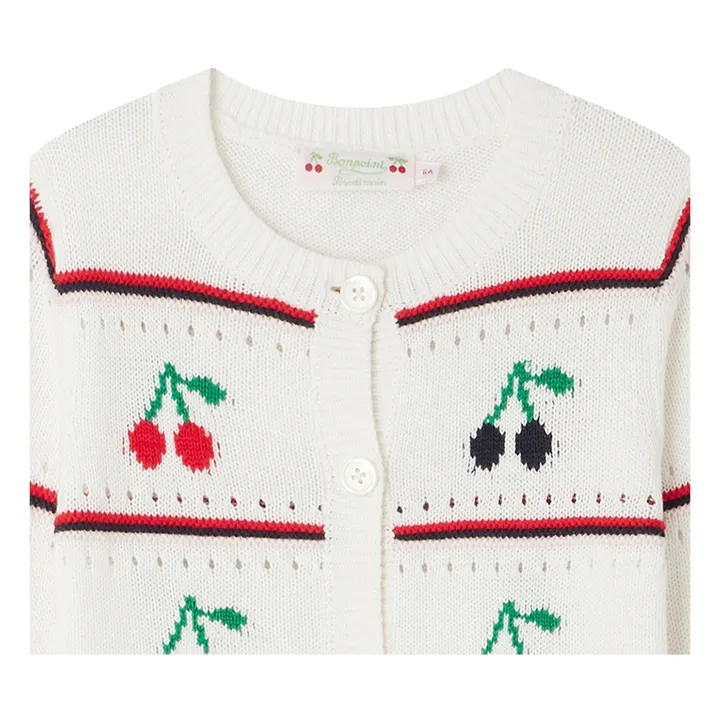 Bonpoint Cardigan Armel Jacquard | Blanc