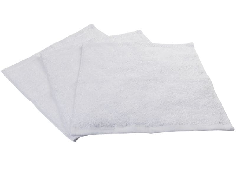 COCON Waschlappen 3 Stück, Weiss Kleines Frottiertuch zum waschen