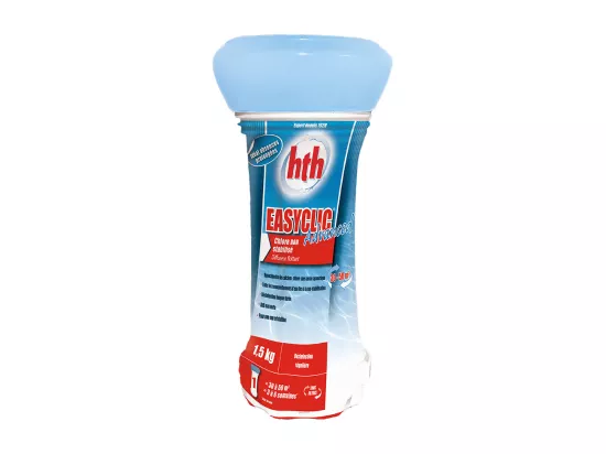 Chlore non stabilisé en diffuseur flottant EasyClic Advanced 1,50 kg - HTH