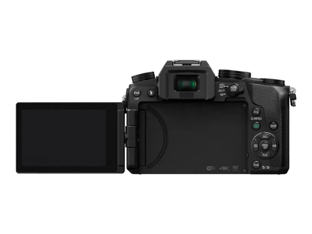 Panasonic Lumix G DMC-G70KA - Digitalkamera - spejlløst - 16.0 MP - Four Thirds - 4K / 25 fps - 3x optisk zoom 14-42 mm objektiv - Wi-Fi - sort