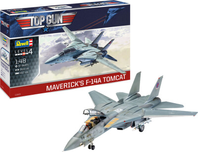 Revell Top Gun - Mavericks F-14A Tomcat Modelfly Byggesæt - 1:48 - 03865