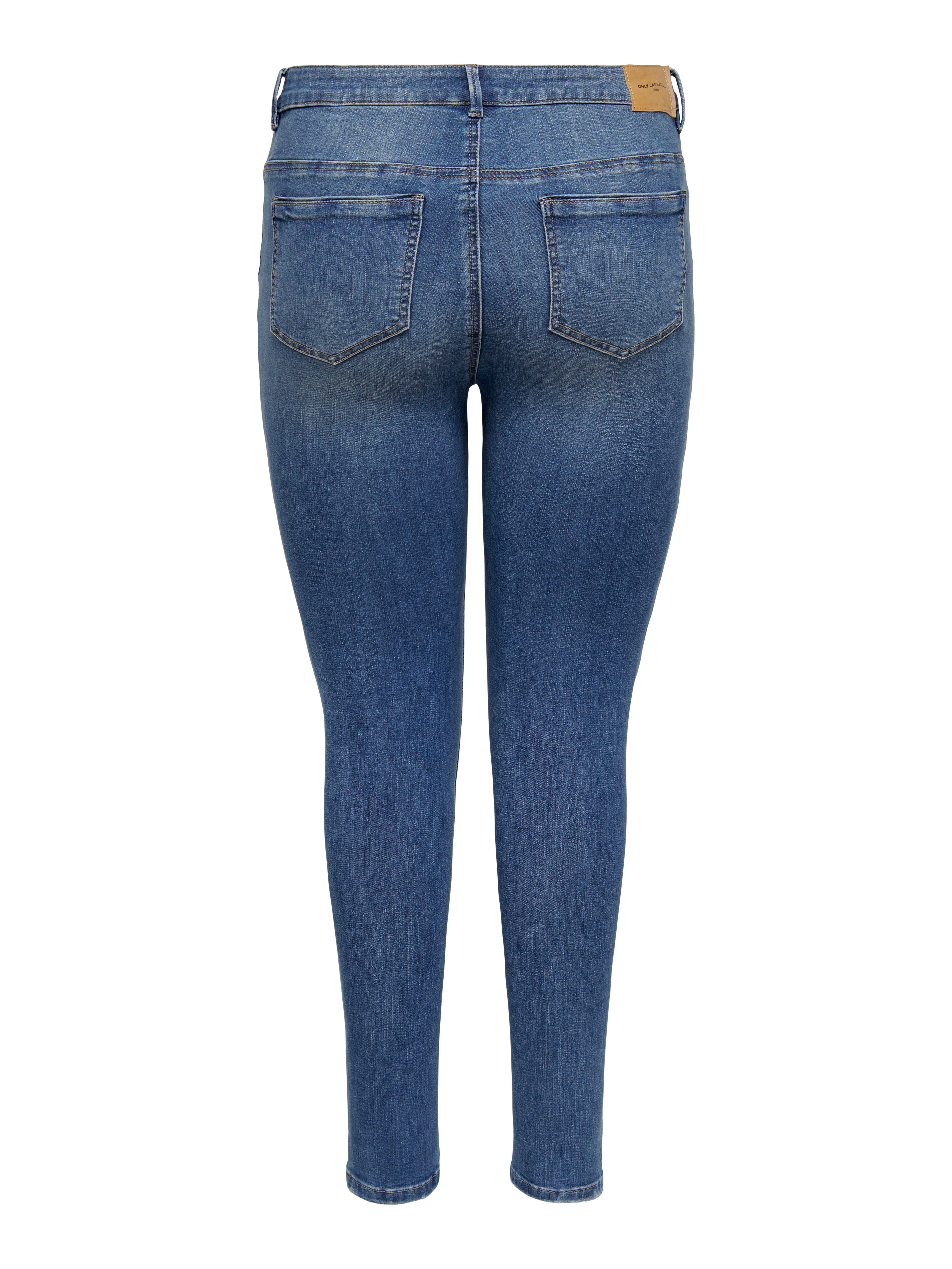 CARSALLY Mittlere Taille Skinny Fit Jeans Medium Blue Denim