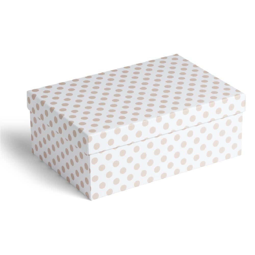 Boîte rectangulaire en carton imprimé 28x13xH10cm