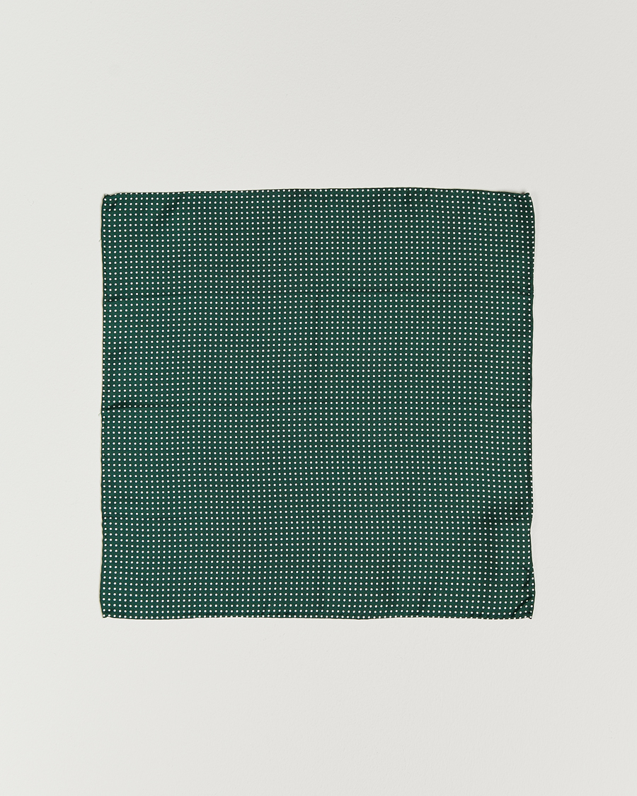 Amanda Christensen Handkerchief Dot Silk Bottle Green