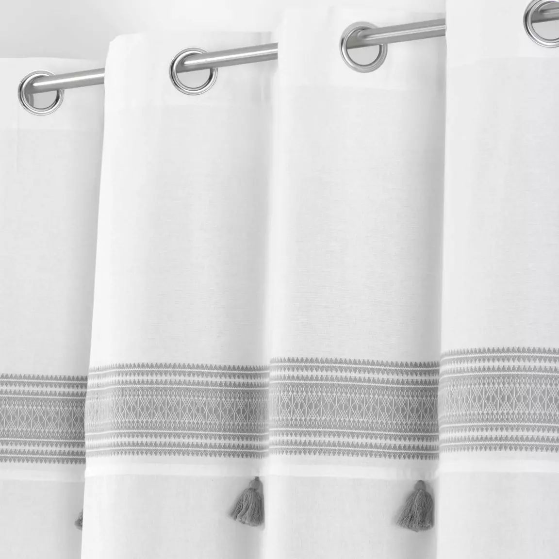 Rideau coton (140 x 240 cm) Amaya Gris