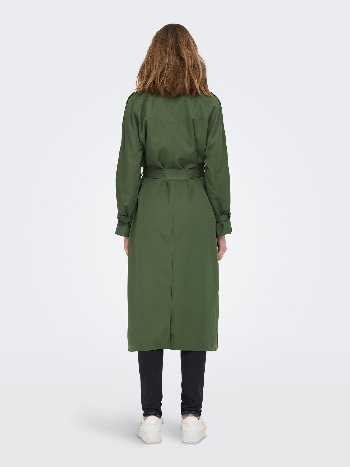 ONLCHLOE Trenchcoat Four Leaf Clover