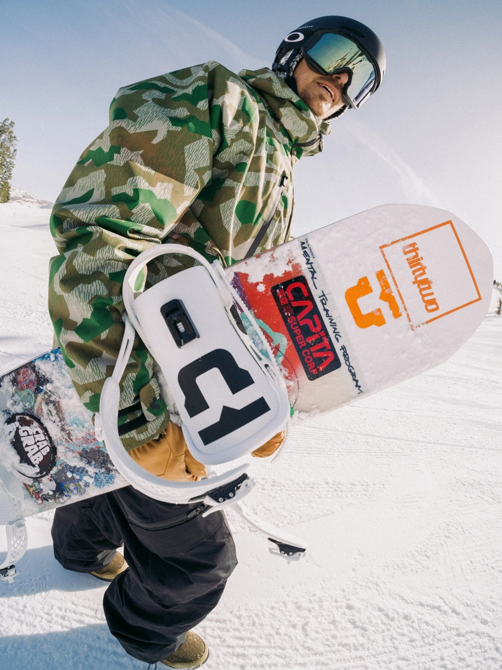 UNION Force Classic Team Logo 2025 Snowboard Bindi white