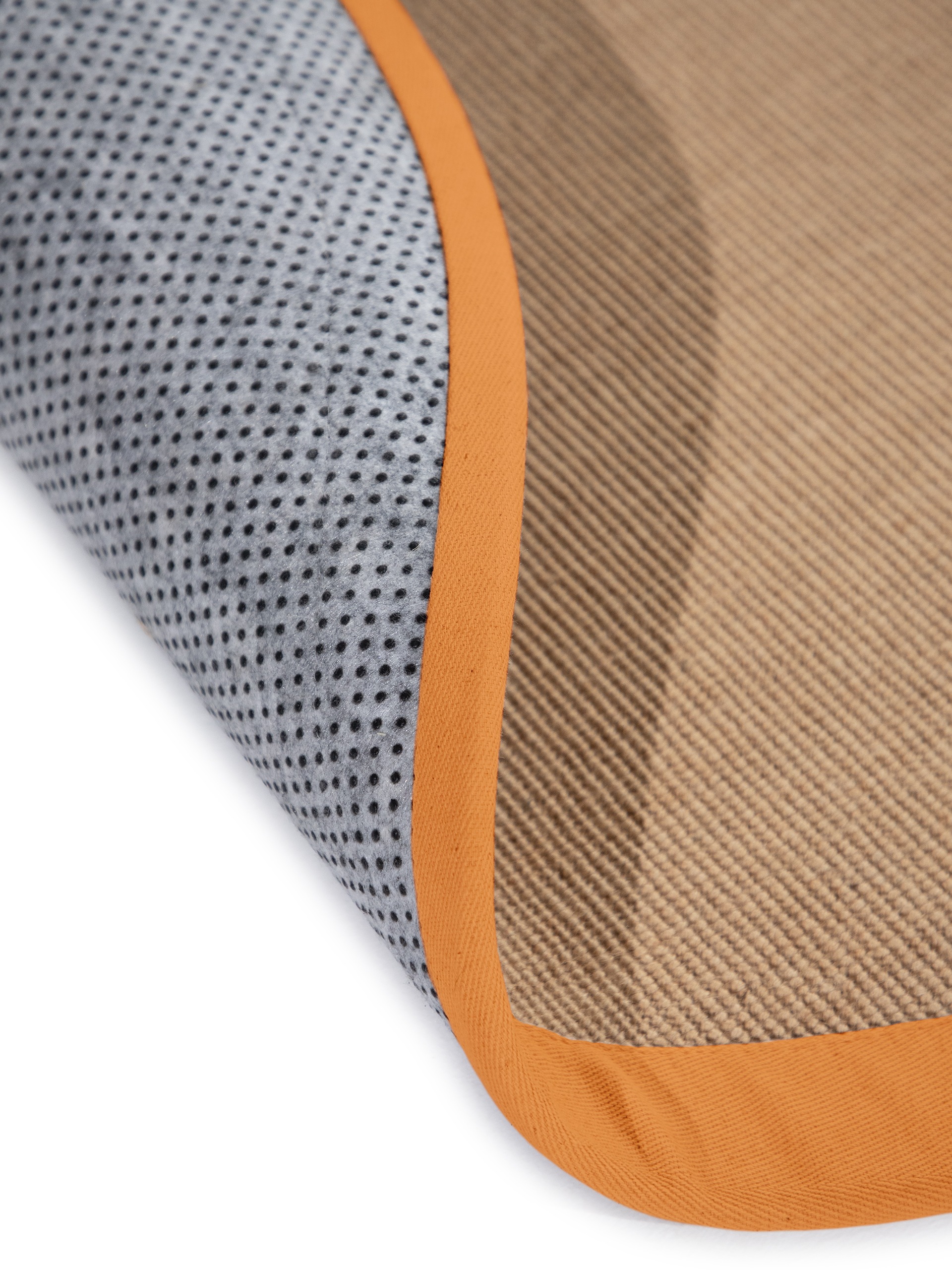 carpetfine Sisalteppich »Sisal« rund 5 mm Höhe mit farbiger Bordüre, Anti-Rutsch Rückseite