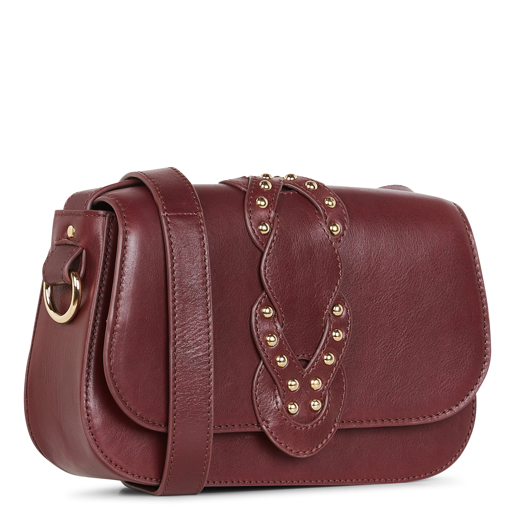 SOLEO - Sac bandoulière en cuir| Rouge