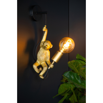 Lucide EXTRAVAGANZA CHIMP wandlamp Zwart