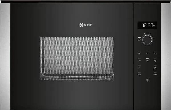 Neff N 50 HLAWD23N0 - Mikrobølgeovn - til indbygning - 20 liter - 800 W - sort