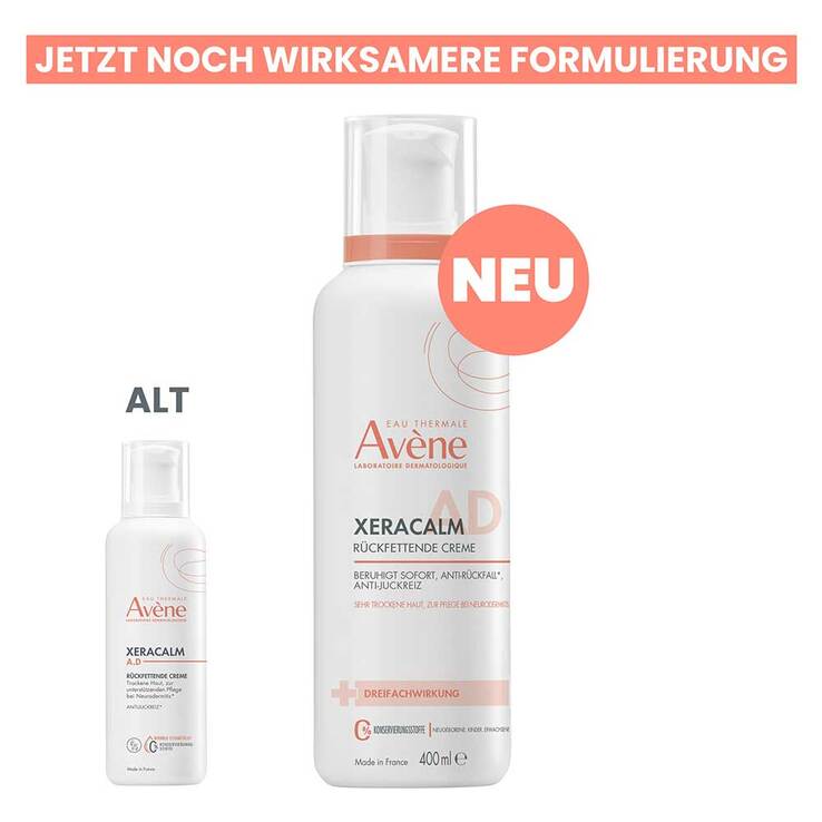 Avene Xeracalm A.D rückfettende Creme, 2x400 ml