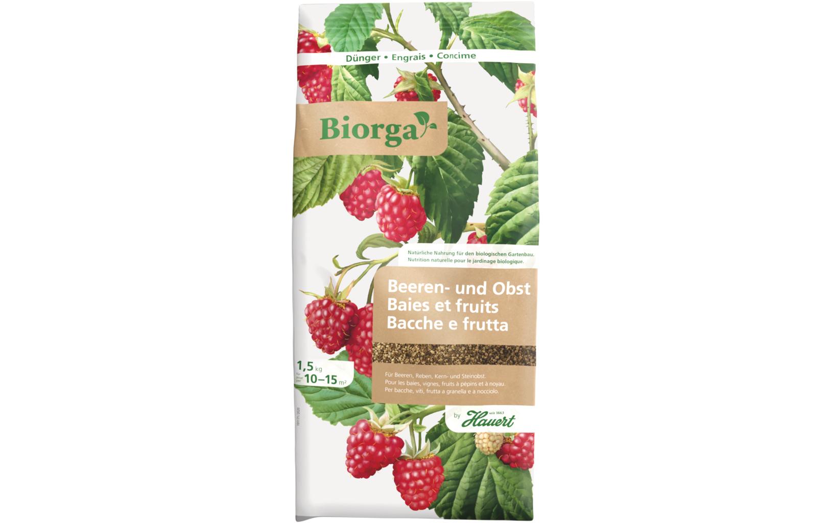Dünger Biorga für Obst, 1,5 kgBeeren- und Obstdünger