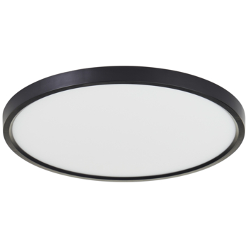 Brilliant LED plafondlamp Galo zwart Ø40 cm 3000 lm