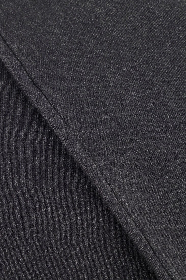 donkergrijze second female minirok siv knit short skirt