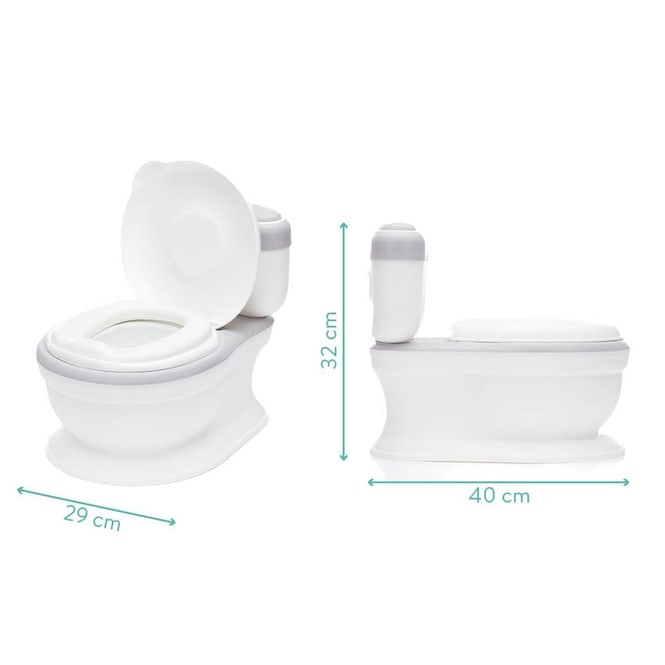 MICA - Kindertoilette Marlin - grau/weiß