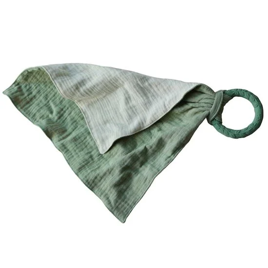 Anneau de dentition doudou Mousseline   Green        de               Jollein