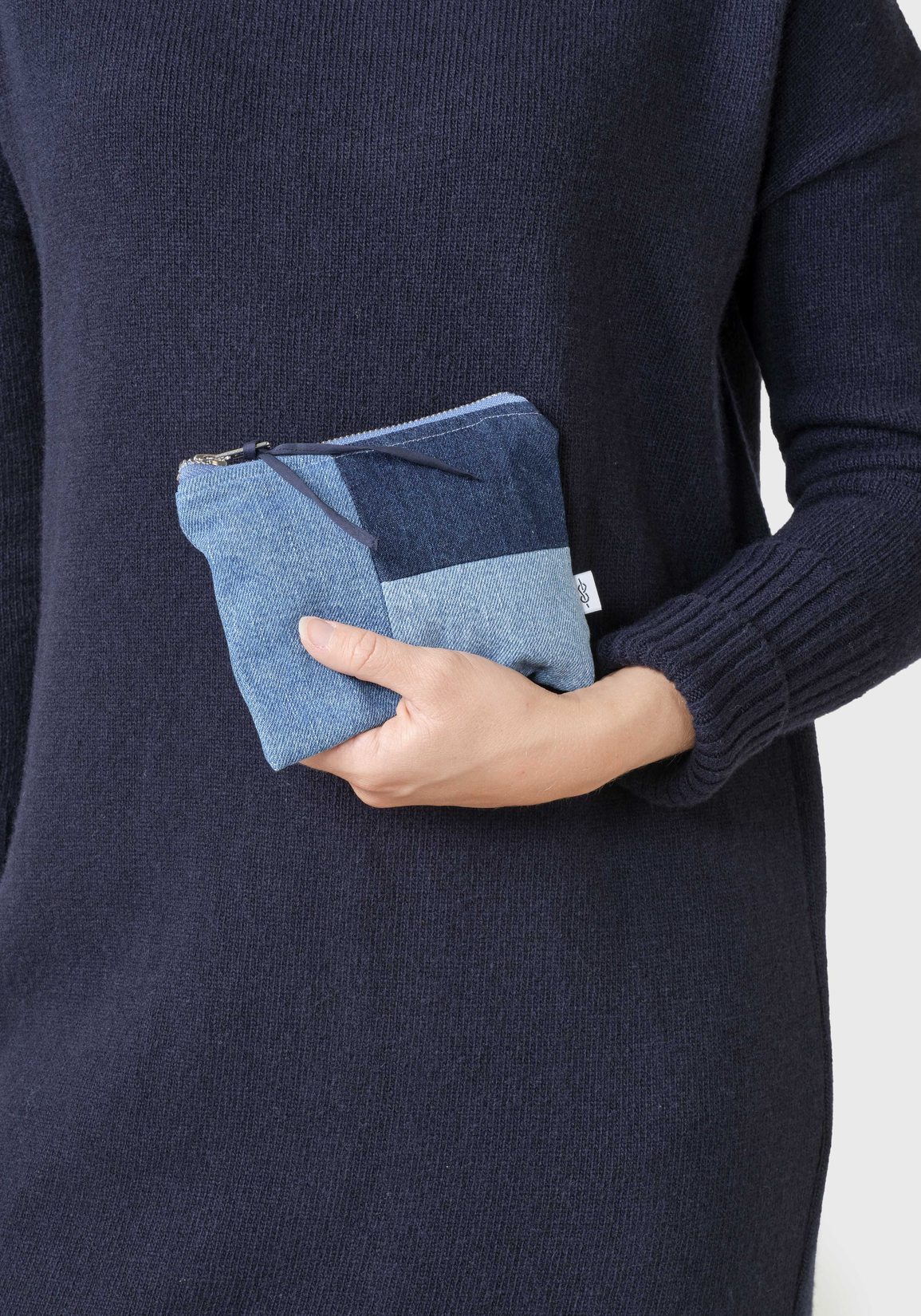 Klitmøller Collective Kosmetiktasche Make Up Bag Ocean Mix Denim