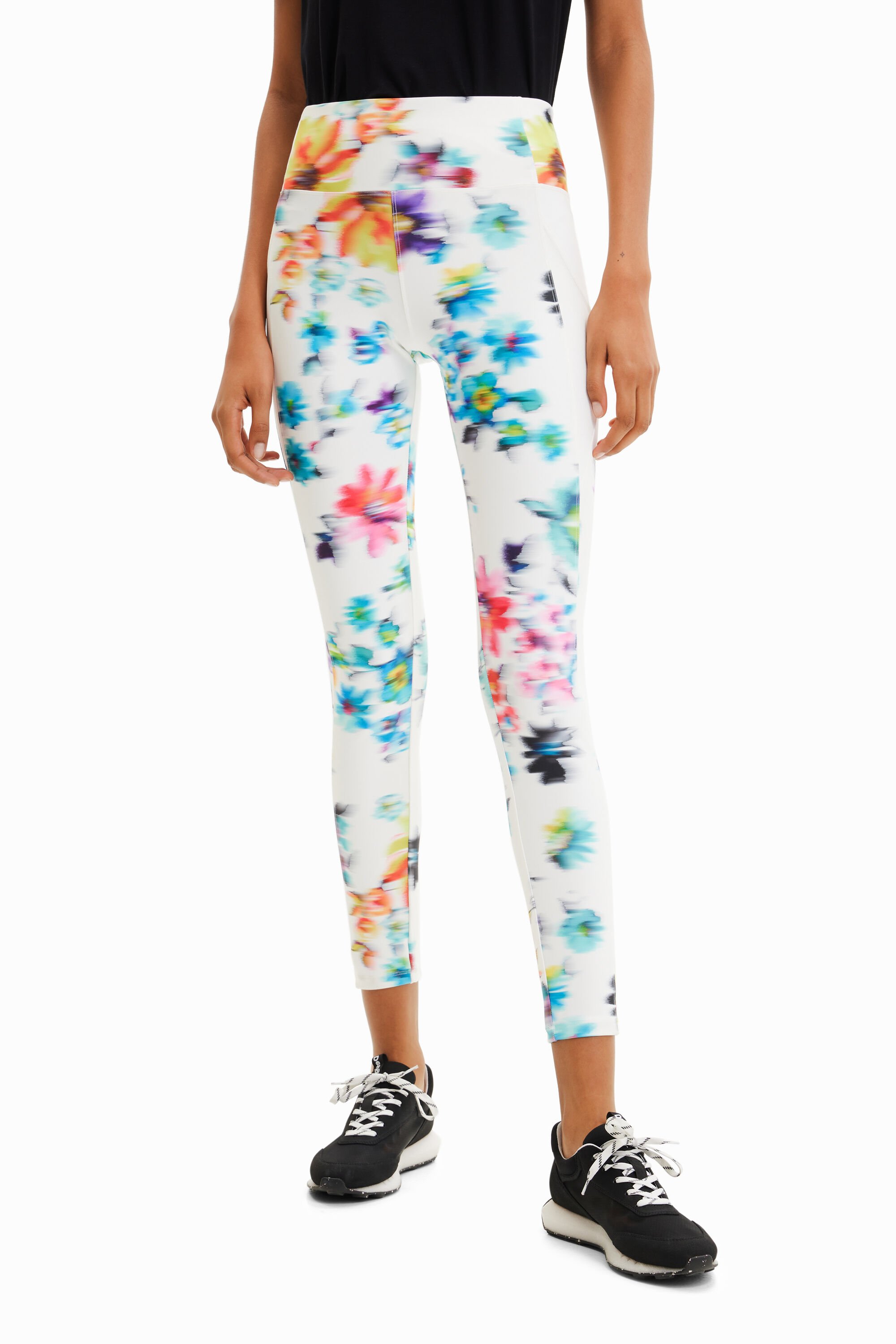 Legging de sport fleurs