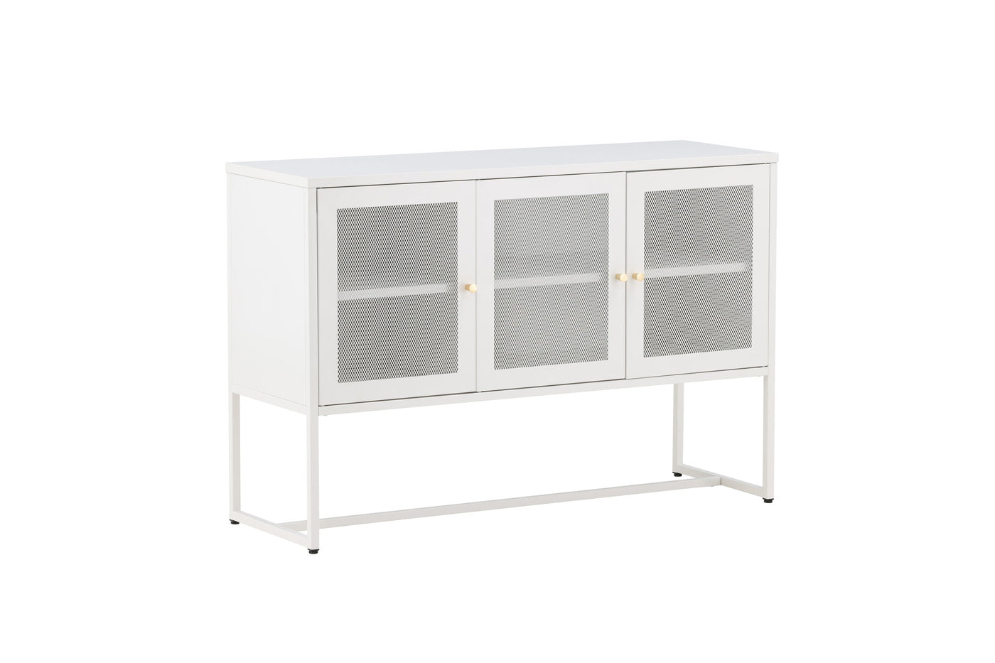 FjÃ´rd - Dressoir Wit 120cm - Staal - Malla