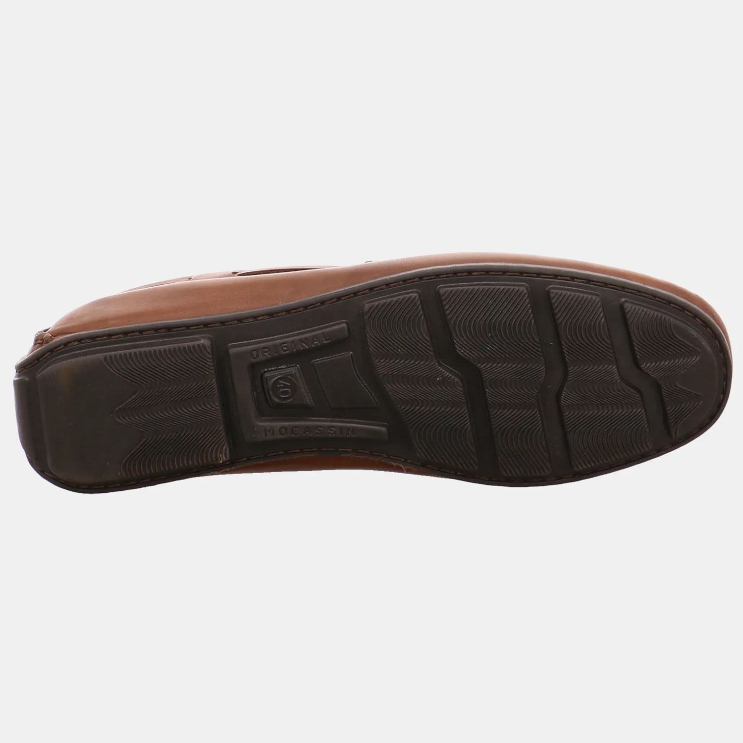 VAN DER LAAN Halbschuh-Schlüpfer Braun Leder