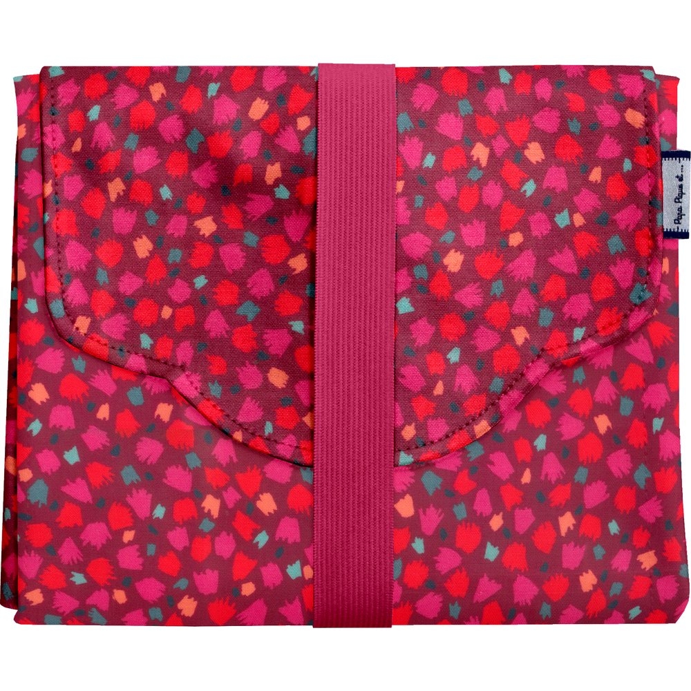Tapis À Langer Pompons Cerise