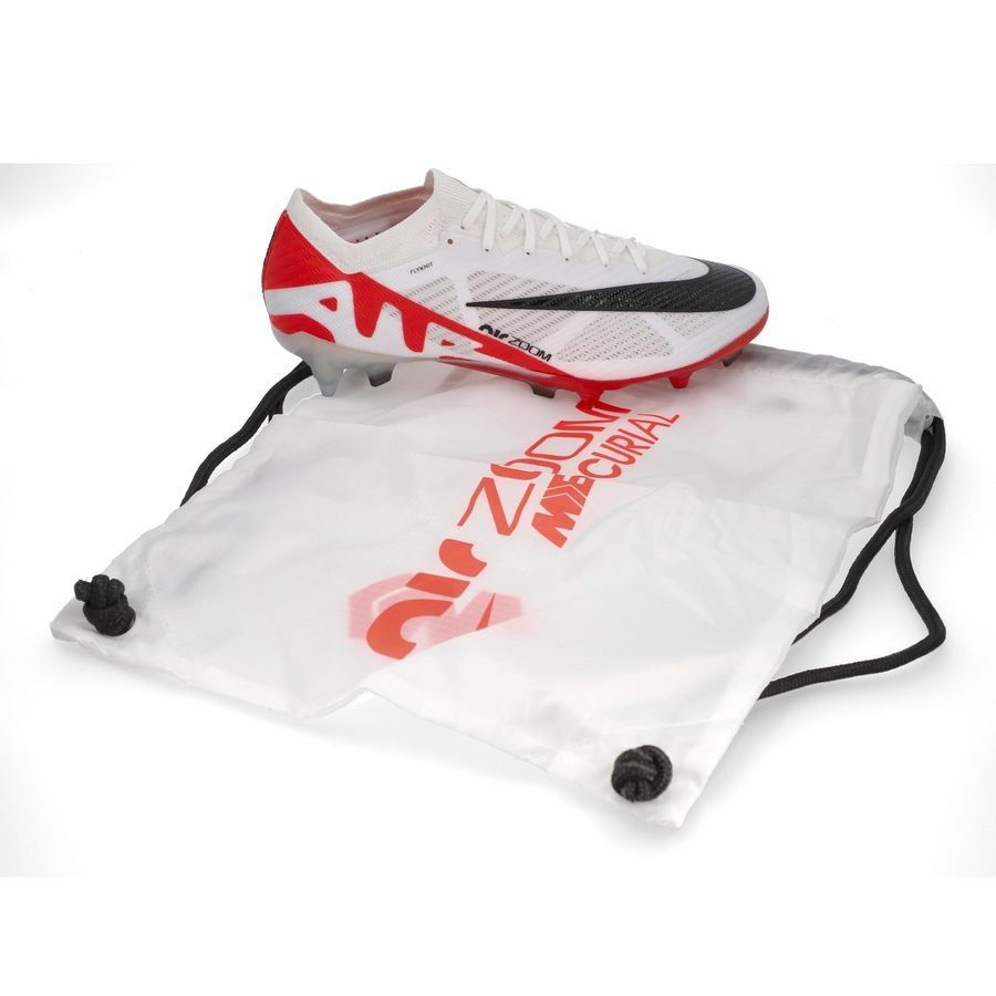 Nike Air Zoom Mercurial Vapor 15 Elite SG-PRO Anti-Clog Ready - Rouge/Blanc/Noir