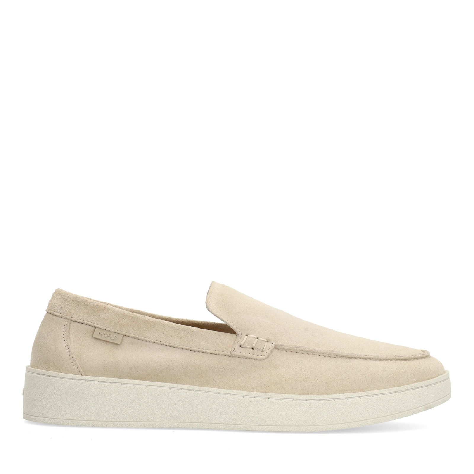 Beige suède loafers