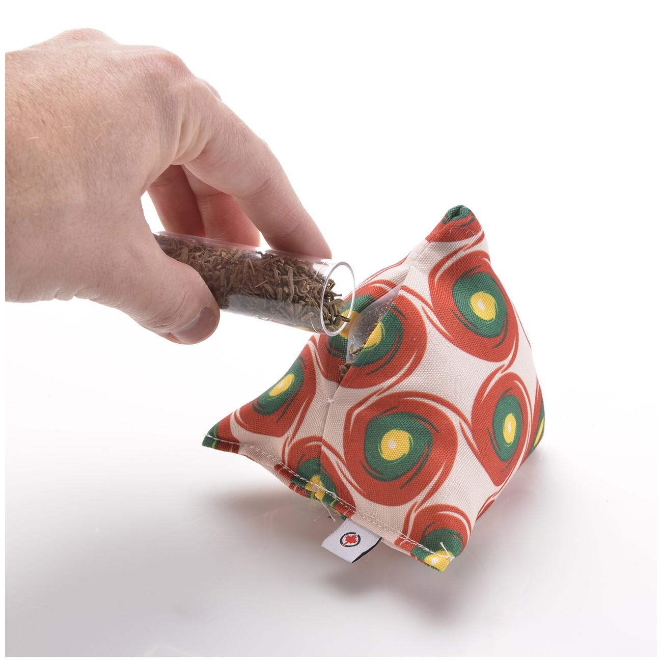 Canadian Cat Company Catnipspielzeug 6x Schmusepyramide Reggae Dot