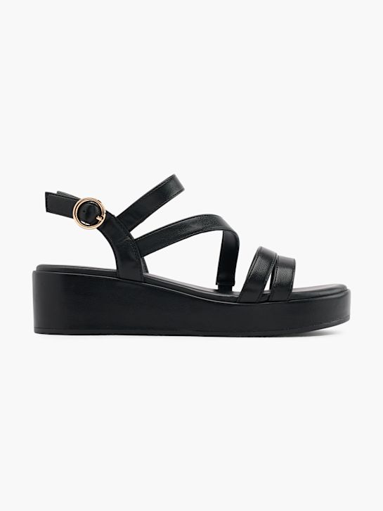 Graceland Sandalette Schwarz