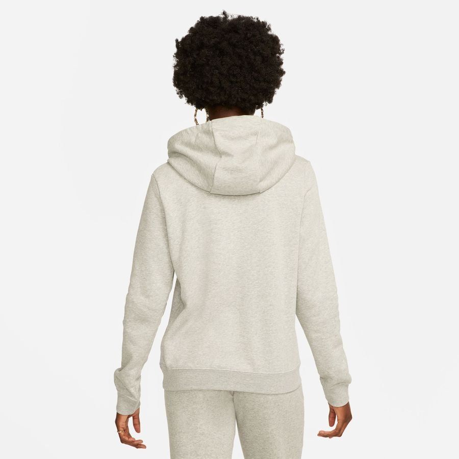 Nike Sweat à Capuche NSW Club Fleece - Gris/Blanc Femme