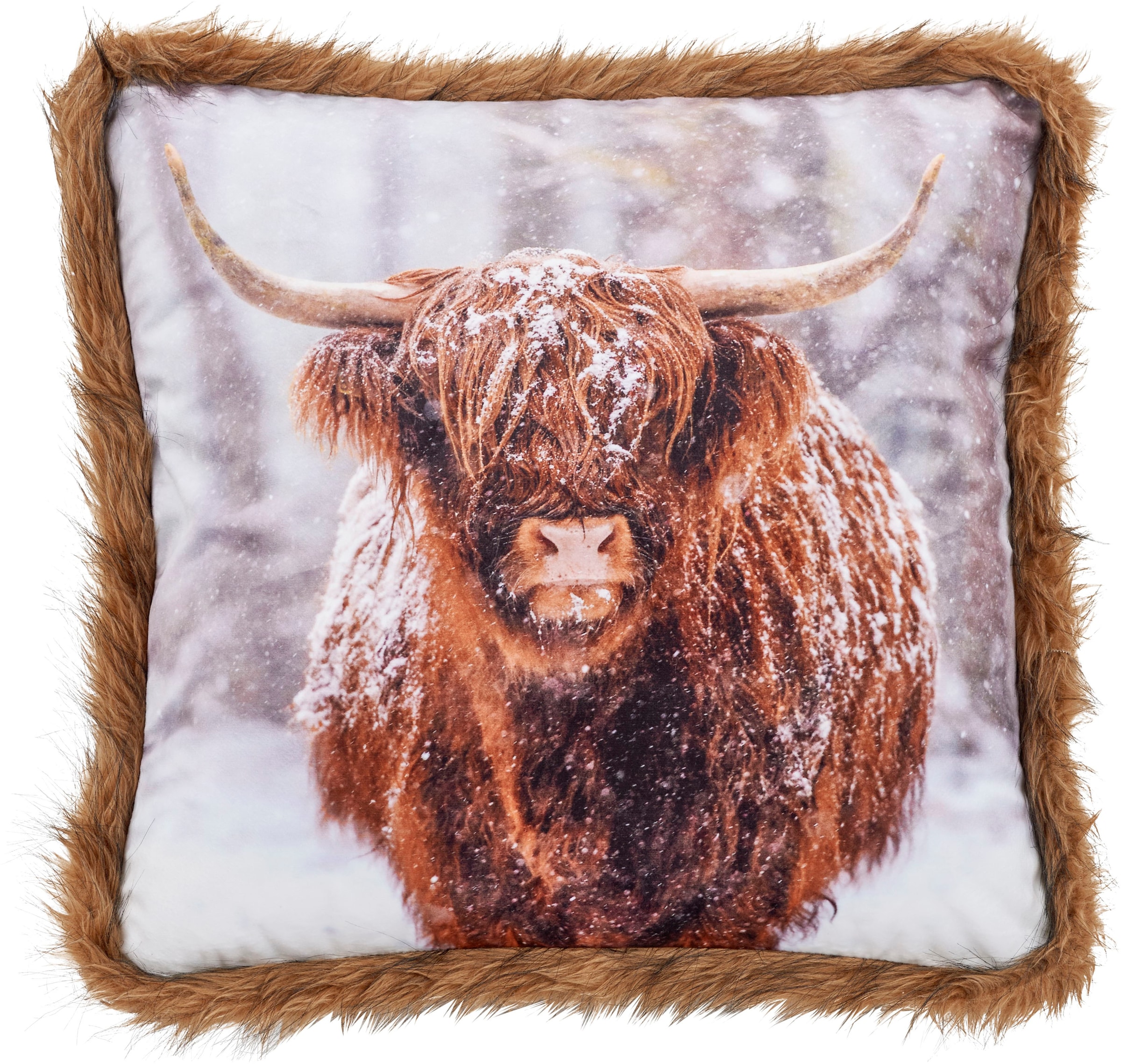 done.® Dekokissen »Highland« Bedrucktes Kissen in feinem Samtstoff