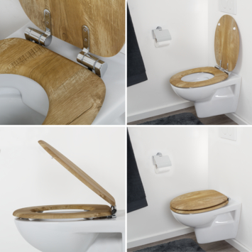 Tiger Toiletbril Hetta MDF Bruin met Softclose